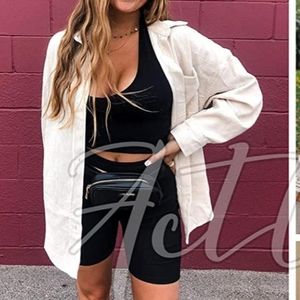 New corduroy button down shacket/over shirt